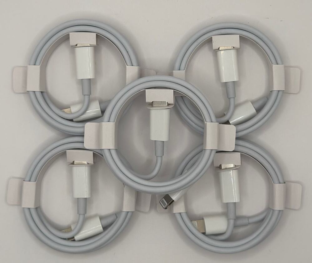 Lot 5 USB-C to iPhone Charging Cable Fast Charger Cord for iPhone iPad 3ft - NEW